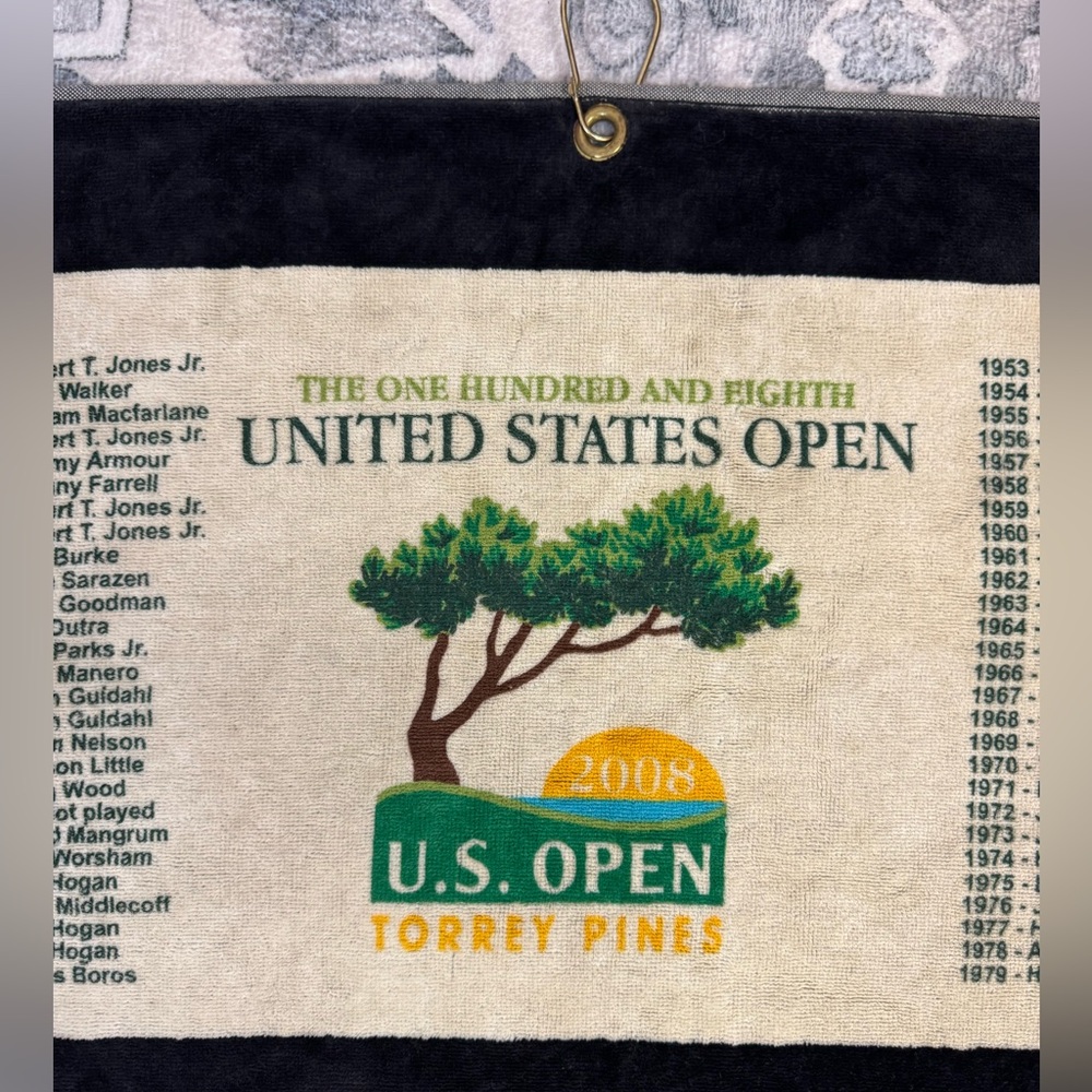 U.S. Open 2008 Torrey Pines Golf Tournament Commemorative Sports Towel NWOT ⛳️